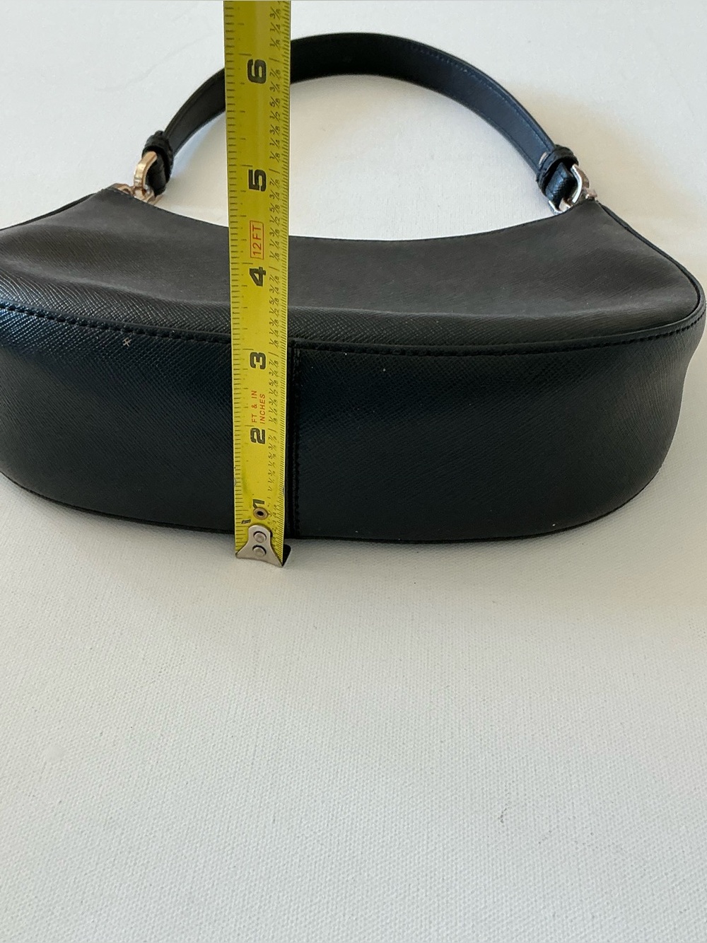 Kate Spade New York Black Saffiano Leather Mini Shoulder Bag Purse - Picture 11 of 15